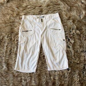 Y2K White Capris Jeans